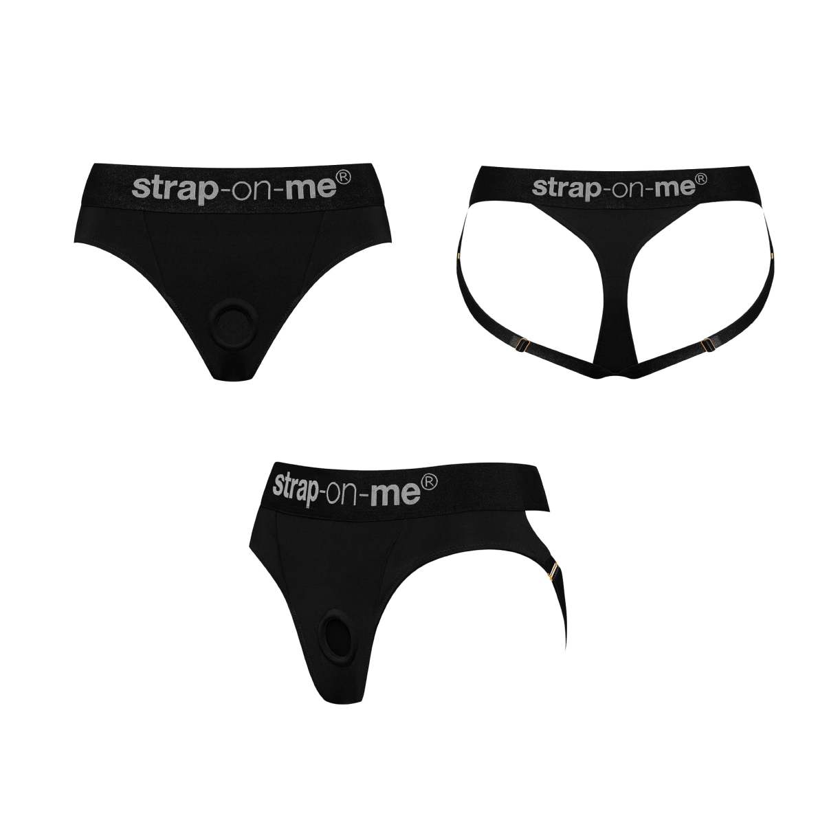 Strap On Me Curious Leatherette Harness main image 1